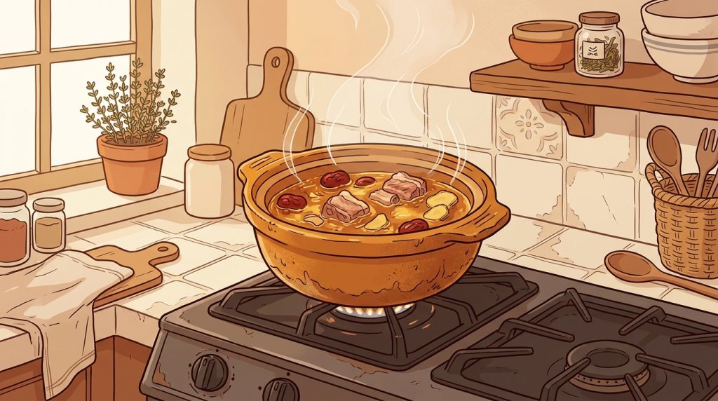 Clay pot simmering on stove 202606040948 - If you grew up in Southeast Asia, you already know that pregnancy comes with opinions.