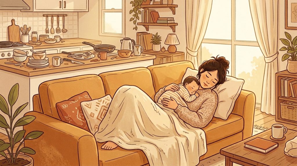 Mother asleep with baby 202606041003 - My mother is not the kind of person who says "I told you so."