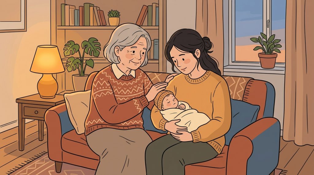 Three generations in home 202606041003 - My mother is not the kind of person who says "I told you so."
