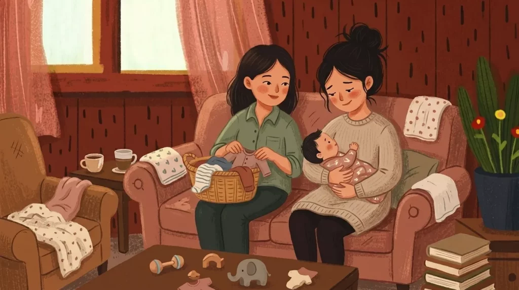 Ask for help as a new mom