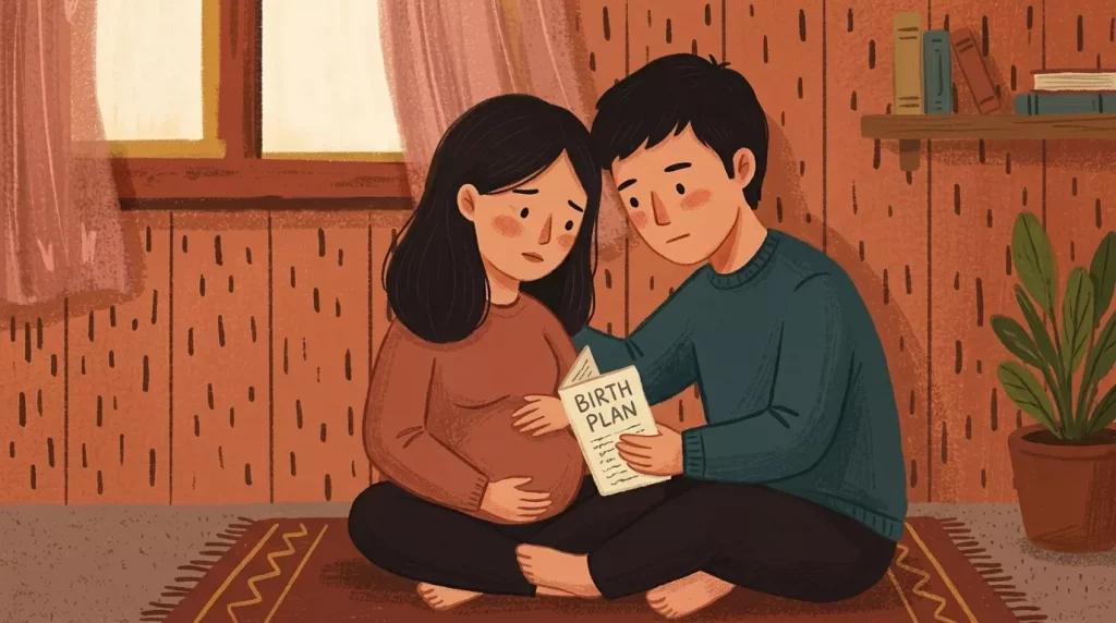 Pregnant woman discussing birth … 202607031457 2 - I thought a birth plan was supposed to make birth predictable.