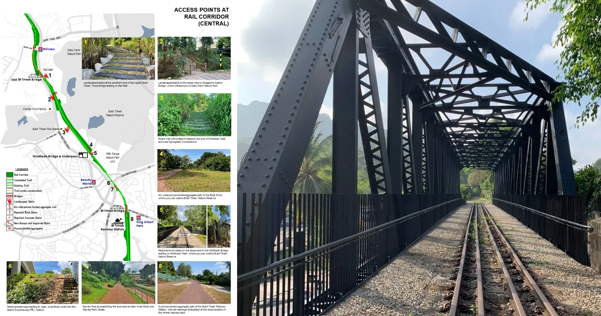 access rail corridor - The first time we tried, we made it about four hundred meters.